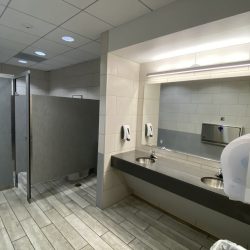 Commercial bathroom project - after