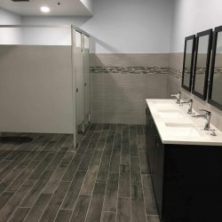 Commercial bathroom project - after